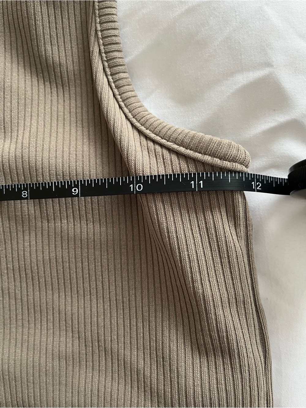 Mono B Ribbed Twisted Racerback Tank, S - Picture 4 of 5